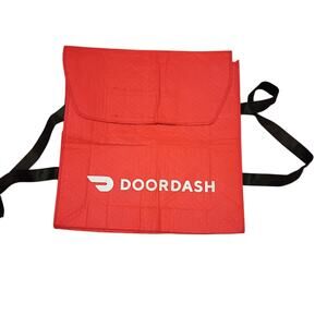 Doordash Delivery Driver Insulated Pizza Food Delivery Bag Large 20"L X 19"W Red